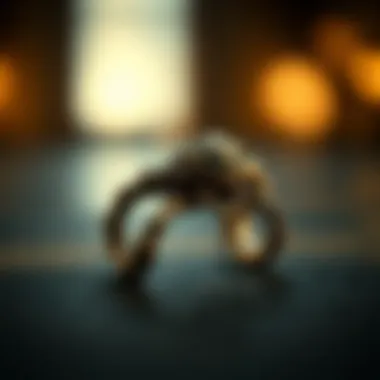 Historical scorpion ring from ancient cultures displayed elegantly