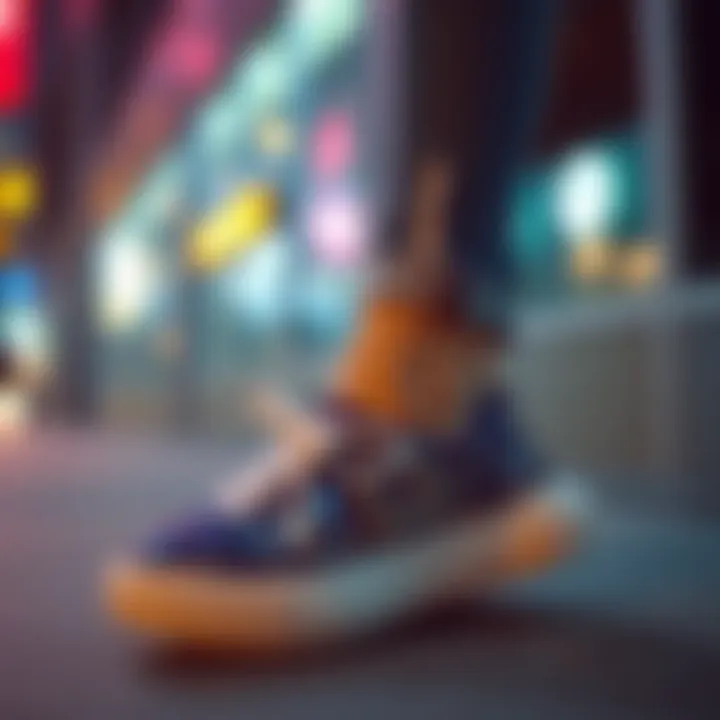 Fashionable Outfit with Sequin Sneakers Fashionable outfit paired with sequin wedge sneakers