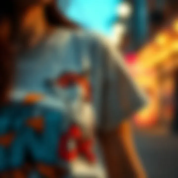 Artistic Expression Through T-Shirts Close-up of a t-shirt with unique graphic art, symbolizing individuality and self-expression.