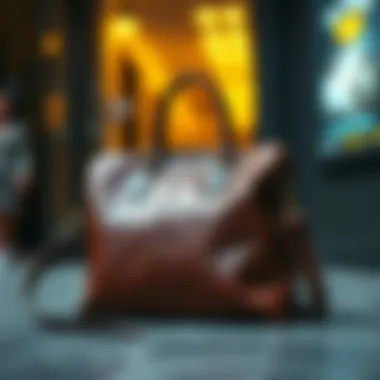 Elegant Leather Purse Elegant leather purse showcasing durability and style