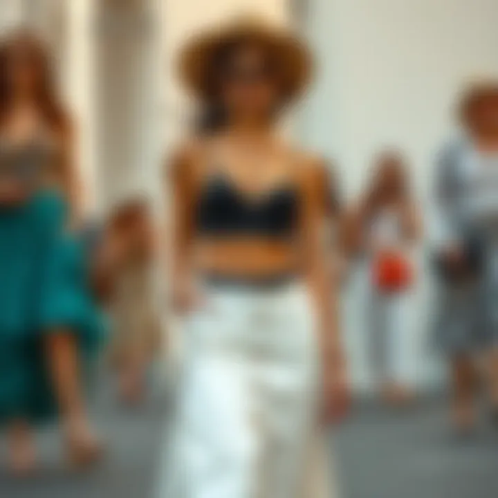 Versatility in Styling: Chicos White Skirt Versatile styling options for the Chicos white skirt displayed across various outfits