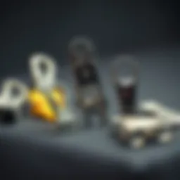 A collection of various hemming clips showcasing their design and functionality.