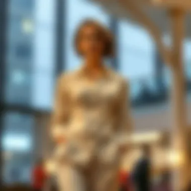 Fashionable styling of the curved hem shirt dress for a formal event