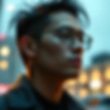 An artistic representation of the intersection between personal style and industrial aesthetics