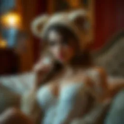 Vintage teddy nightwear showcasing intricate lace details