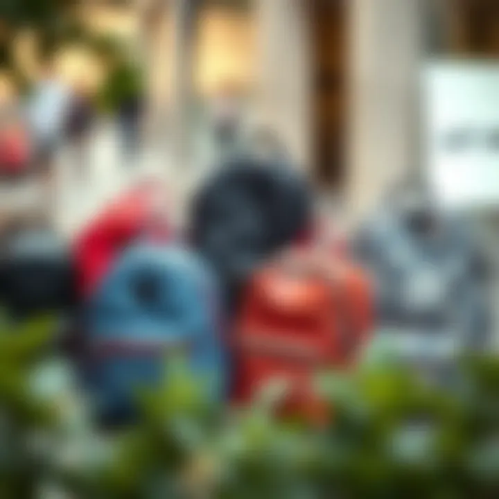 Diverse Styles of Cute Backpacks A collection of cute backpacks showcasing diverse styles