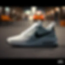 Nike's iconic minimalist footwear design showcasing clean lines and simplicity