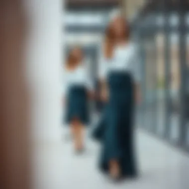 Creative Pairing Options for Fish Tail Skirts A creative layout depicting various pairing options for fish tail skirts