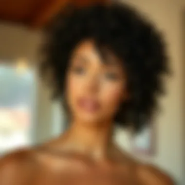 Well-defined curls after using a plopping cap