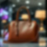 An elegant leather purse showcasing modern design