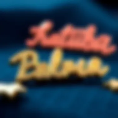 Personalized Name Brooch Pins as Self-Expression A collection of personalized name brooch pins reflecting individual expression