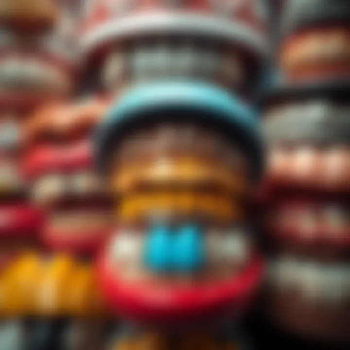 A collection of grillz in various styles reflecting personal expression and identity.