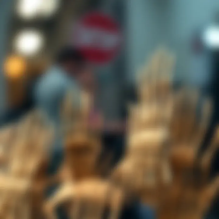 A collection of diverse skeleton hand hair clips displayed artistically.