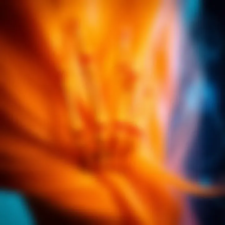 A close-up view of a skeleton hand hair clip in a vibrant setting.