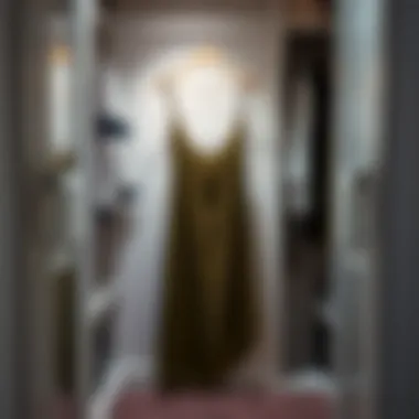 Stylish satin slip dress in a modern wardrobe