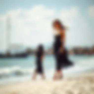 Chic Black Cover-Up Pants by the Shore Chic black cover-up pants styled at the beach