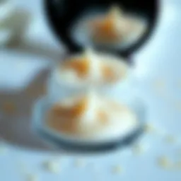 Close-up of a non-shimmery highlighter showcasing its creamy texture