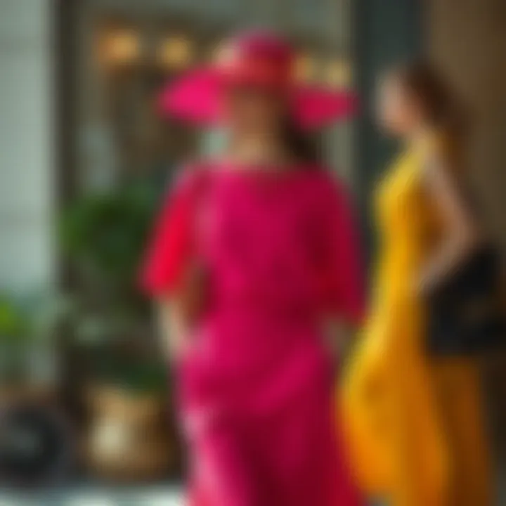 Vibrant Color Schemes for Fashion Versatility Vibrant color combinations of top and skirt outfits showcased