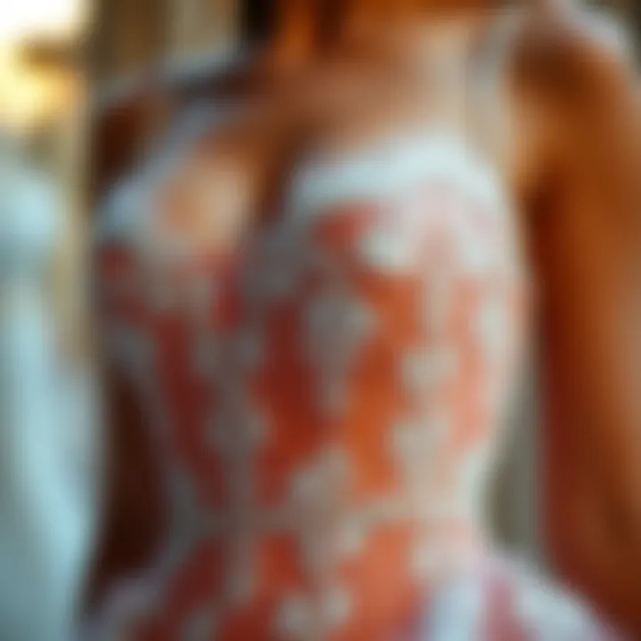 Elegant underwire prom dress showcasing intricate design